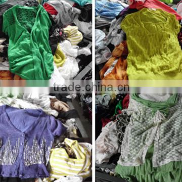 Bales of mixed used clothing for sale