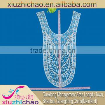 YT015 Cotton Guipure Neckline Lace Trim Applique Garment Accessories Collar Designs