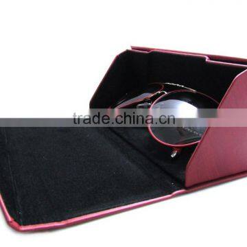Handmade Glasses Cases/ Imitation Wooden Grain PU Cases photo-6