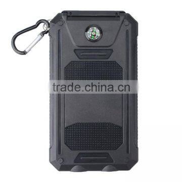 New Products 2016 8000mah Mobile Solar Charger Waterproof Power Bank With Compass photo-4
