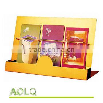 metal standing magazine display rack/ brochure rack/ display rack