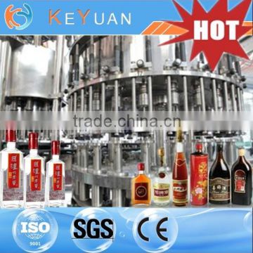 wine liquid bottle filling machine with washing /filling /capping