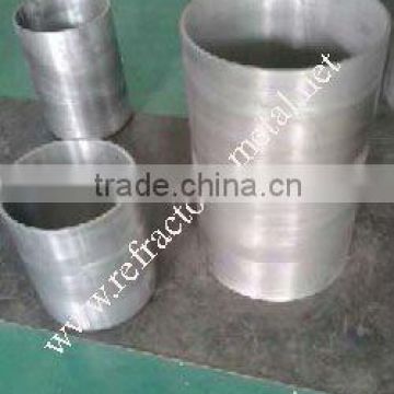 Tungsten crucible for sapphire crystal growing furnace