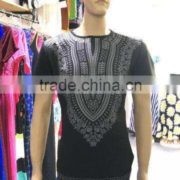 Wholesale Dashiki Supplier Mens Tall Tee Extra Long Side Zip t Shirt photo-3