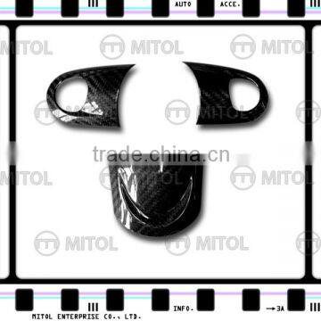 Carbon Fiber Steering Wheel Spoke Cover For Mini Cooper 07-ON