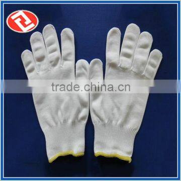 13 Gauge Outdoor Natural White Cotton Knitted Gloves