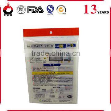 High quality OPP CPP PE plastic packaging Header Bag packing with handing hole