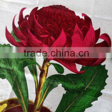 Kitchen Textile Printed Tea Towel for Home Decoration Linen Tea Towel for Promotion and Gift--beautiful Flower New Design photo-2