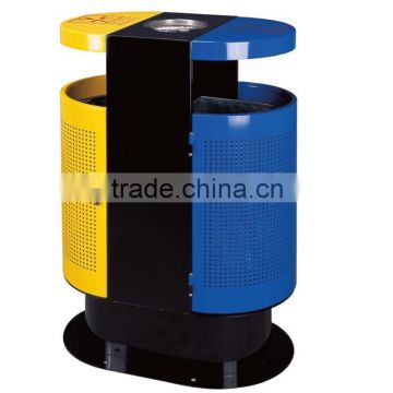 colorful unique outdoor rubbish barrel round dustbin for sale