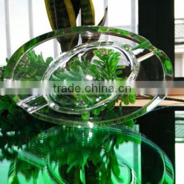 Customized glass ashtray beautiful crystal ashtray