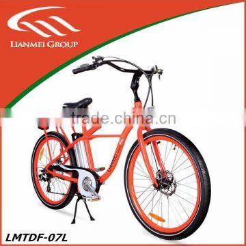 26inch electric bike beach cruiser 36v12AH with CE