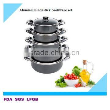 Non-stick aluminium cookware set