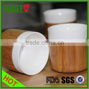 2015 NEW Design Ceramic Coffee Cup Hot Selling Wholesale Ceramic Mugs Bamboo Base Ceramic Coffee Cup photo-3