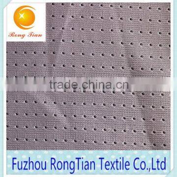 Breathable polyester tricot knitting micro mesh fabric for uniforms