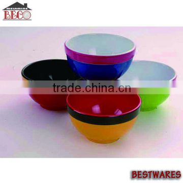 round rice serving melamine bowl