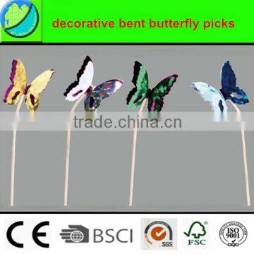 New style best sell decorative bent butterfly