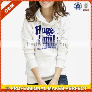 Pullover fleece 100% cotton plain female hoodie cheap