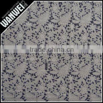 Grey Design for Order Nylon Cotton Knitting for Arab Caloco Ladies Dress Burn-out Fabric photo-6