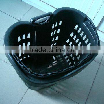 rectangular plastic basket