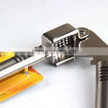 High Quality Food Grade Stainless Steel Garlic Press - Mincer - Crusher photo-4