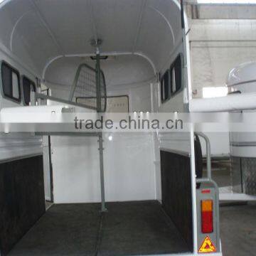 White soft pads horse float horse trailers