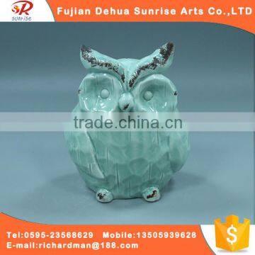 Cute owl ceramic decoration furnishing articles