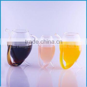 120ml Drinking Glass Wine Cup With Straw photo-4