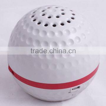 2015 newest fashional golf shape bluetooth speaker