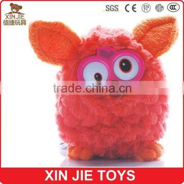 big eyes plush musical toy nice design electronic plush animal toy cheap stuffed animal toy with sound clip