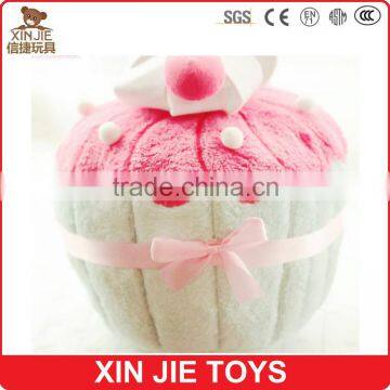 Customize Plush Cake Shape Pillow Nice Design Stuffed Cake Pillow Good Quality Plush Cake photo-3