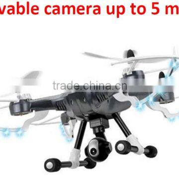 2.4G 4-AXIS Drone Movable Camera Up to 5 Mega Gray Quadcopter For Baby Toys Drone