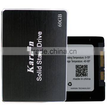 Karisin internal ssd MLC nand flash 2.5 sata hdd 80gb 60gb SSD