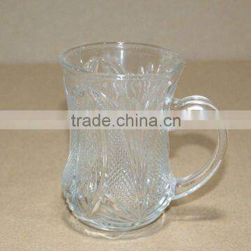 4oz Glass Cup with Handle For Coffee or Water