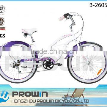 26" womens cruiser bikes city cruiser bike beach cruiser bicycles (B-26053)