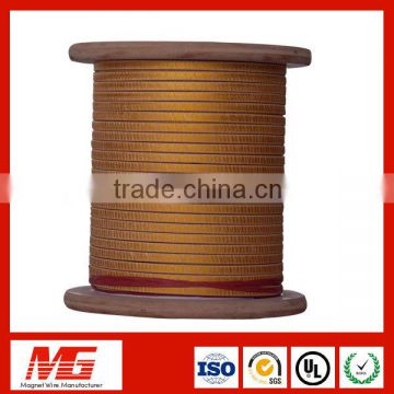 Trade Assurance Class 155 180 Double Round Fiber-glass Covered Magnet Wire For Transformer