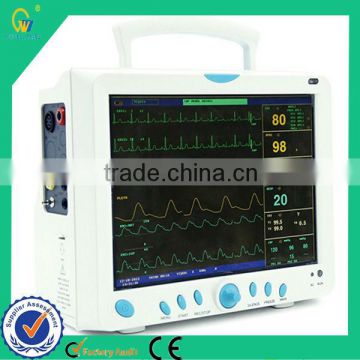 Latest High-quality Best Price Portable Compact 6 Parameter Patient Monitor With 12'' High-resolution color TFT LCD