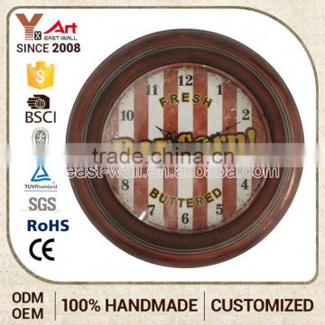 100% Warranty Custom Logo Night Glow Advertising Wall Clock