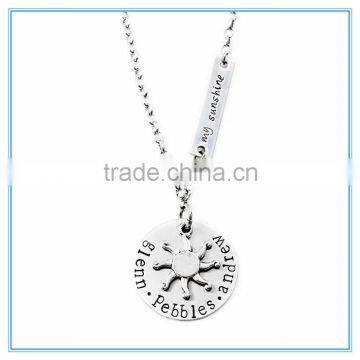 My Sunshine Three Name Stainless Steel Necklace