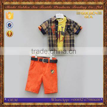 Summer three pieces set teen young boy clothing