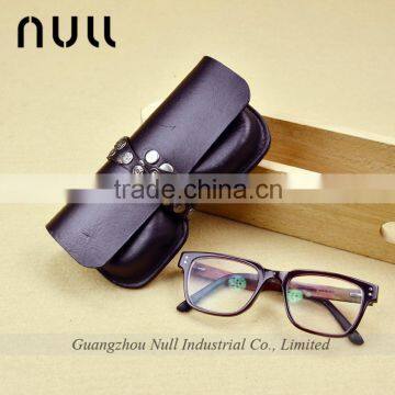 wholesale custom folding leather glasses case