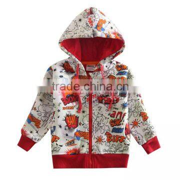 (A3445) white 2-6y Kids printed and embroidered sweatshirt winter plain 100% cotton hoodies blank hoodies