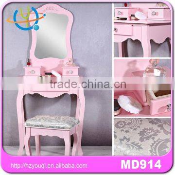 modern bedroom furniture white dressing table and chair with mirror