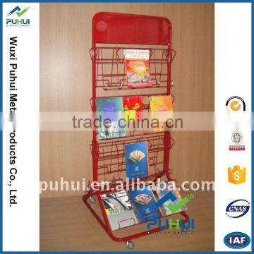 china manufacturer newspaper multilayer wire display rack