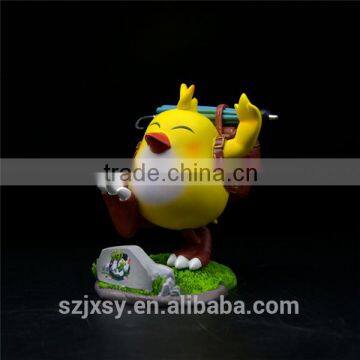 factory custom anime cartoon yellow bird with a backbag