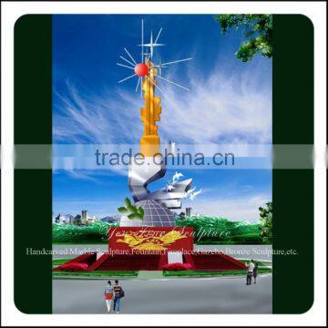 Outdoor Custom Art Modern Stainless Steel Sculpture In China