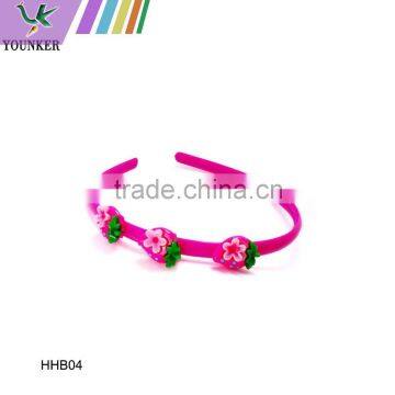 new style cute comfortable and stylish resin charm plastic hair band for kids