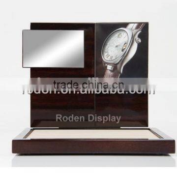 Wooden piano lacquer watch display stand showcase watch display