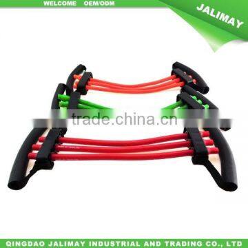 2015 High Quality Portable Adjustable Latex Resistance Rubber Chest Expander Bands