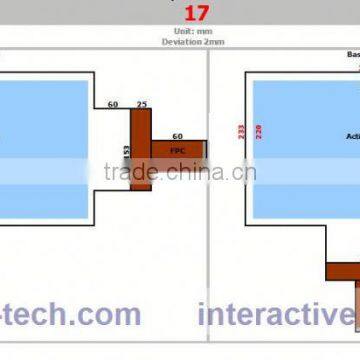 Best price DEFI 40 points usb touch foil in projection screen