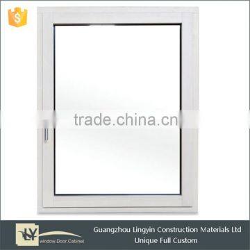 2016 Newest Style double glass UPVC casement open inward window